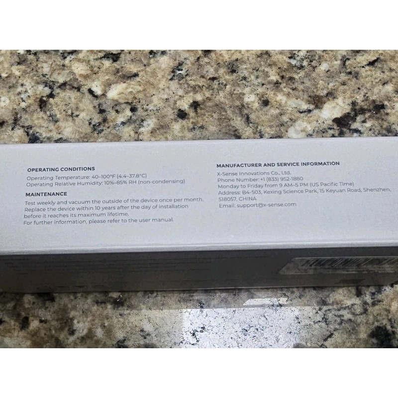 X-Sense XC01-WR Wireless Interlinked Carbon Monoxide Alarm Home / Travel