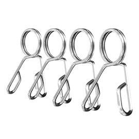 Balelinko 2 Inch Dumbbell Spring Collars Barbell Clamps Locking Collars Clips for Weightlifting Exercise Fitness Training Supplies，4 Pieces