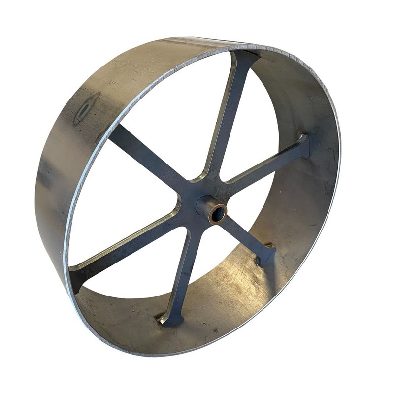 HEAVY DUTY 10" CARRIAGE STYLE STEEL SMOKER WHEEL FOR CUSTOM