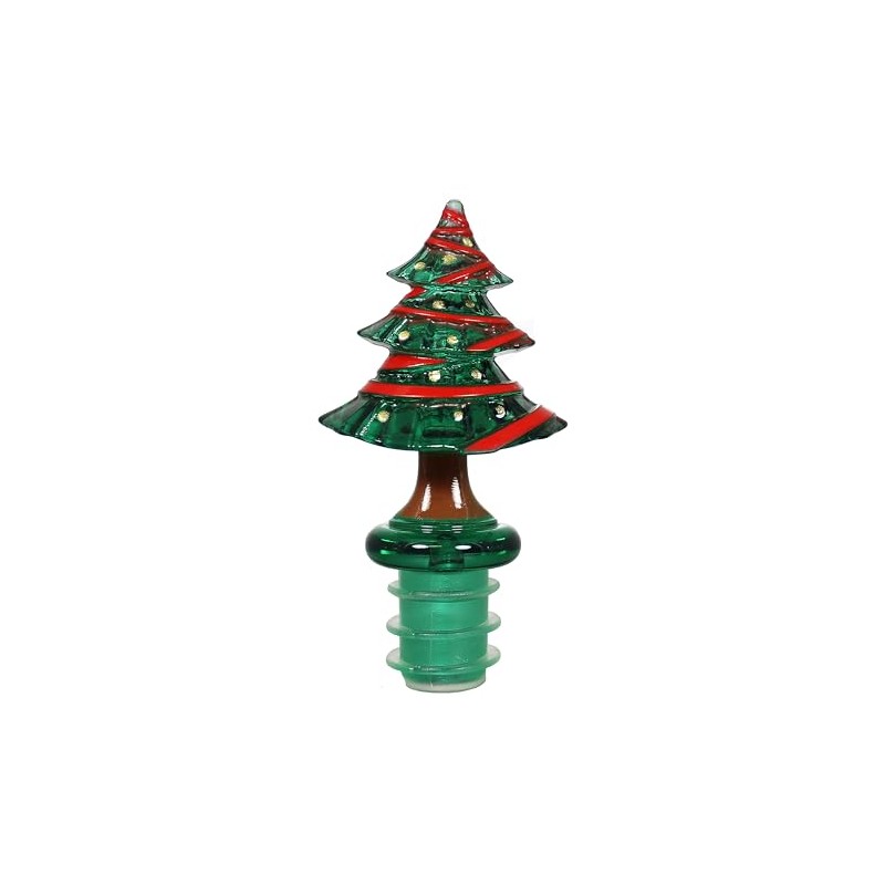 Prodyne Christmas Tree Acrylic Bottle Stopper