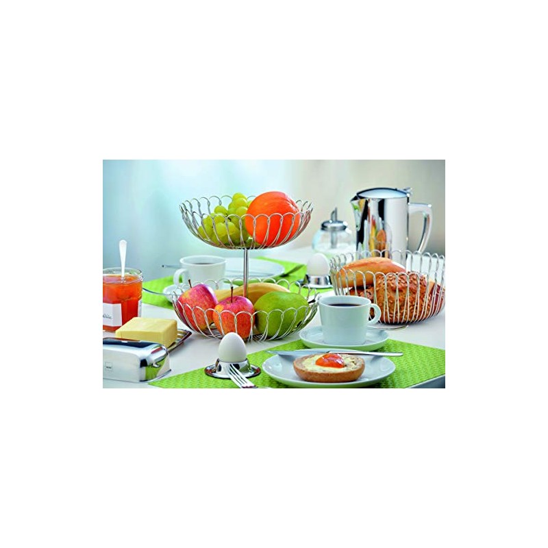 Kela Set-Egg Cups Vision 4 Pieces of Stainless Steel, Silver,