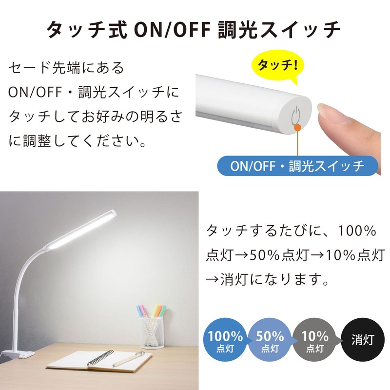 Ohm Electric LTC-LC24C-WN 06-0987 OHM LED Clip Light, White, Daylight