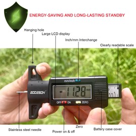 GODESON Digital Tyre Tread Depth Gauge UK,0-25.4 Mm Inch Tyre Guage Digital with Large LCD Display and Tire Tread Depth Measuring Tool for Cars,Trucks,Moto