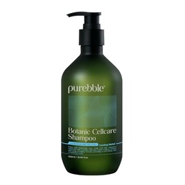 PUREBBLE Cooling Relief Botanic Cellcare Shampoo 500ml, 16.90 fl oz | Sulfate-Free, Paraben-Free and Color-Safe | pH Balancing