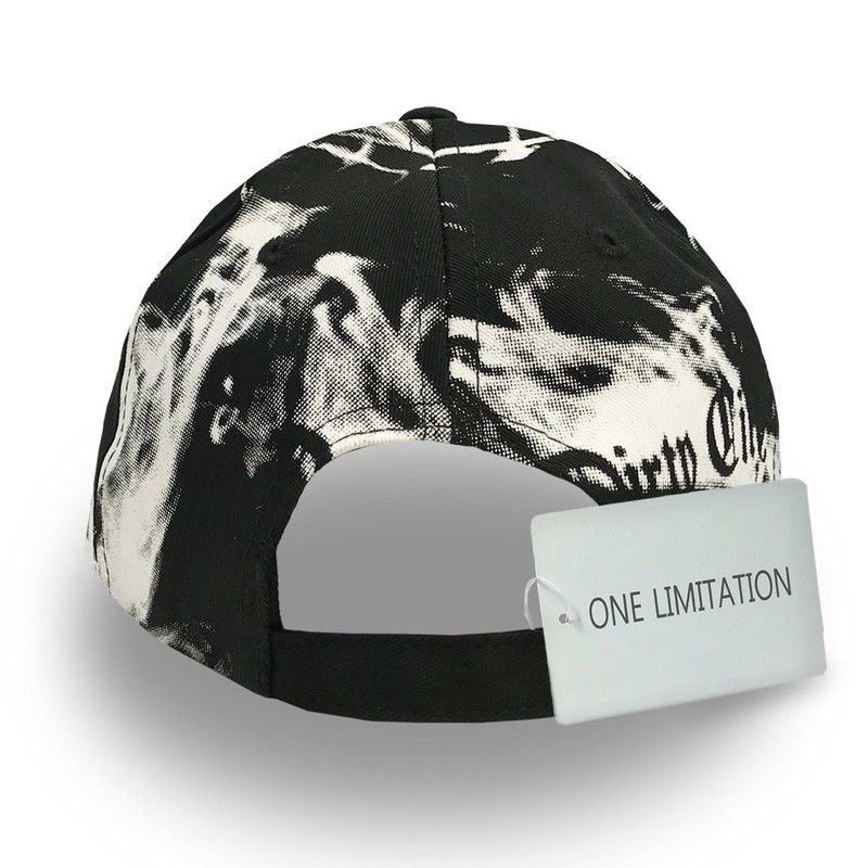 One Limitation Black and White Simple Men's and Women's Cap