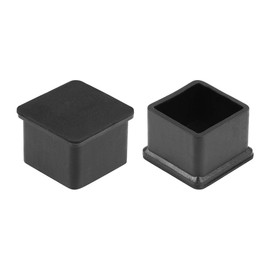 sourcing map Rubber Furniture Caps 30mm x 30mm Square Shaped Table Chair Legs Covers 8Pcs