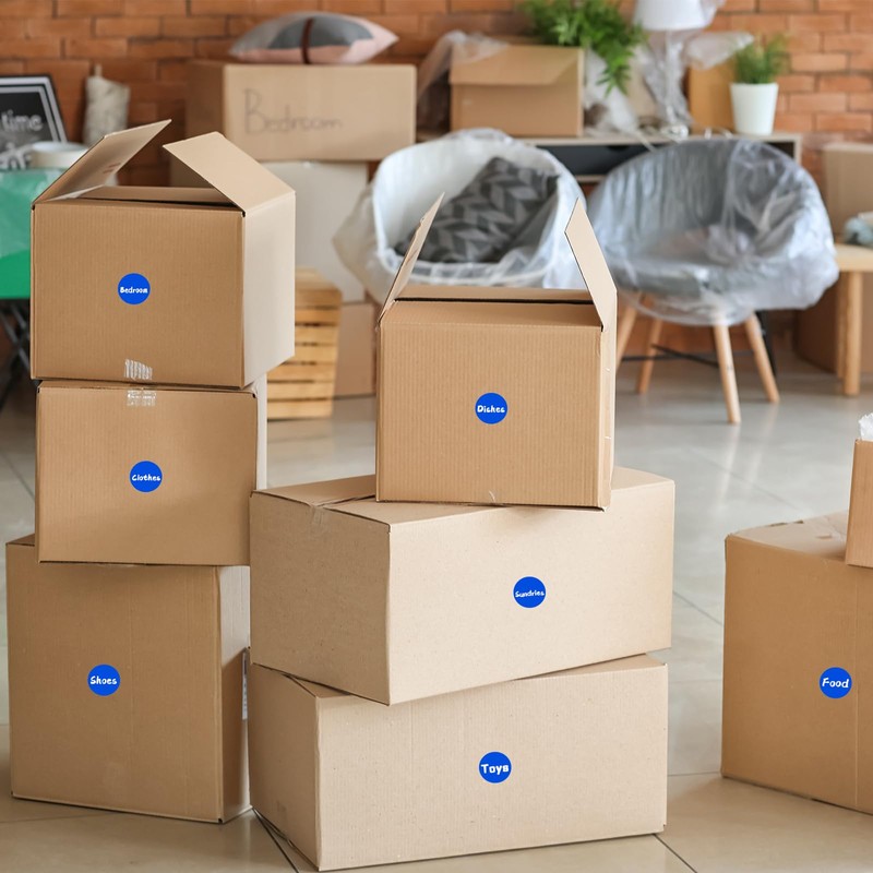 Ouzoustate - 1400 pegatinas redondas de 3/4 pulgadas de color