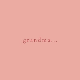 "Grandma..." Booklet – a unique gift for Grandma, a keepsake full of feelings | Gift for Grandma's Day | Emotional Gift for Grandma