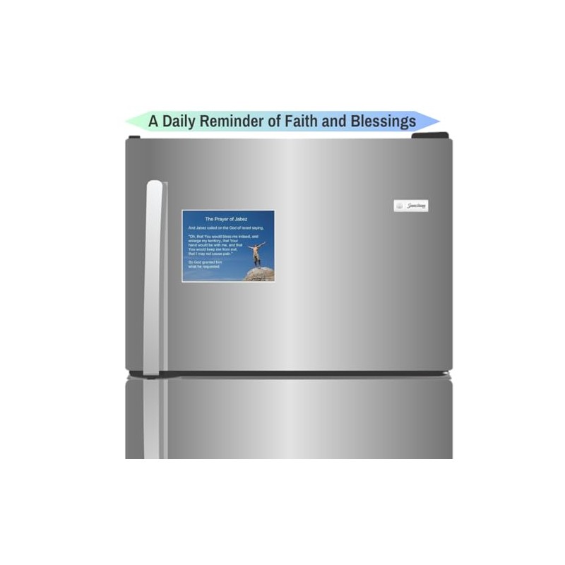 Prayer of Jabez Refrigerator Magnet – Inspirational Bible Verse Fridge