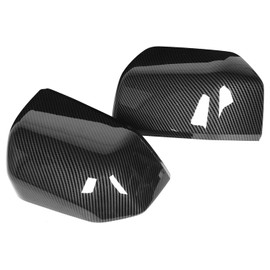 GOTOTOP Cubierta de Espejo Retrovisor ABS Moldura de Espejo Retrovisor Pasta en Bisel Decorativo Protector Acabado Brillante para 2015 2020 Actualización Exterior de Conducción Diaria (estilo de