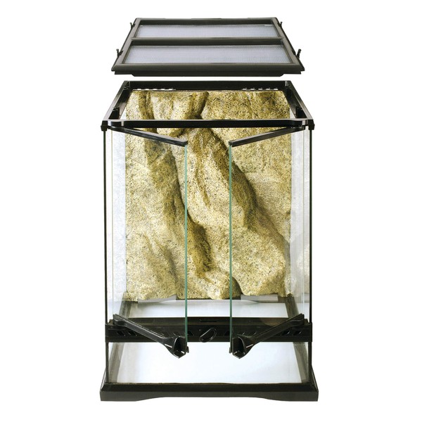 Exo Terra Glass Terrarium Kit, for Reptiles and Amphibians, Mini Tall, 12 x 12 x 18 inches, PT2602A1