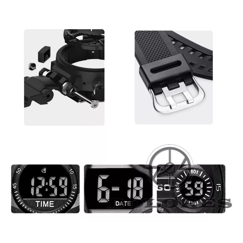 Dolores Reloj Pulsera Deportivo Impermeable Caja Regalo Hombre Set