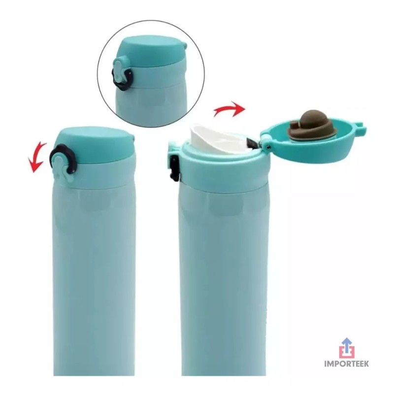 Importeek 10pz Termo Botella Acero Inox Portatil Antiderrame 500ml