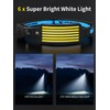 Smiling Shark Rechargeable Headlamp, 230°Wide Angle 6*White Light The Brightest