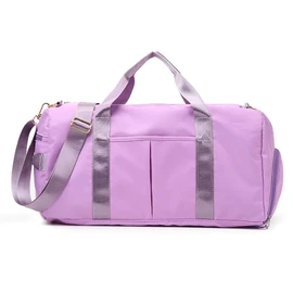 KARRESLY Bolsa deportiva de gimnasio para mujeres u hombres, bolsa de viaje con bolsillo húmedo y compartimento para zapatos para entrenamiento, natación, yoga, Morado, free size
