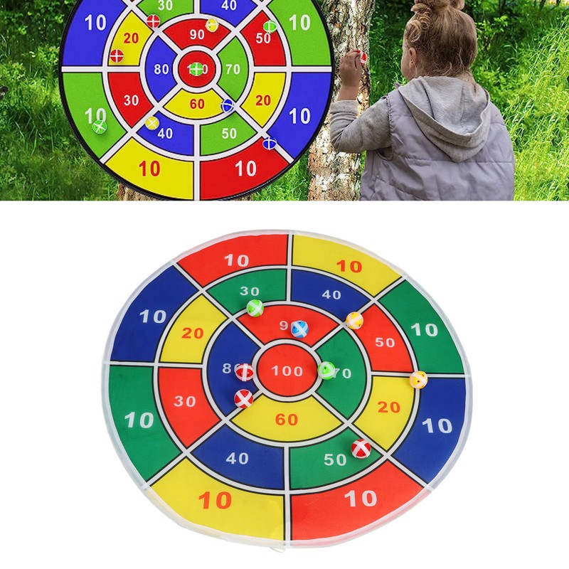 Dart Board for Kids LED Lighting Foldable Flannel Dart Board