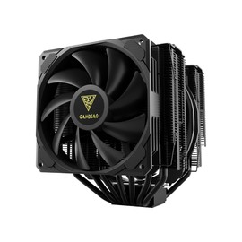 GAMDIAS BOREAS P1-720 Dual Tower Computer CPU Air Cooler, 2x High-Airflow PWM Fans (120/135mm with 68.7/84.2 CFM), Performance Heatsink w/ 7 Heatpipes, for Intel LGA1851/1700/115x & AMD AM5/AM4, Black
