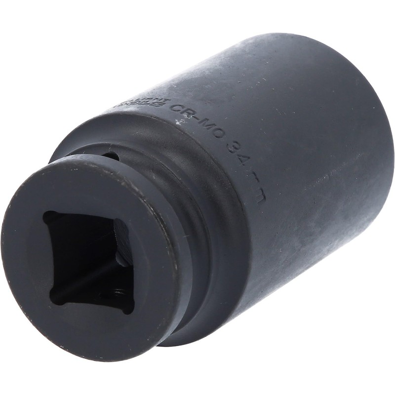 BRILLIANT TOOLS BT025613 3/4-Inch Hexagonal Impact Socket, 34 mm, Long