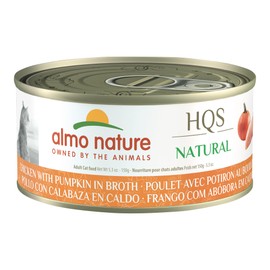 Almo Nature HQS Natural Wet Cat Food Chicken with Pumpkin in broth 5.29 oz (Pack of 24)