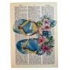 Vtg Tropical Travel Dictionary Art Prints Floral Watercolor Vtg Travel
