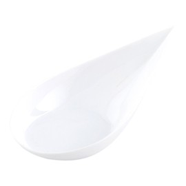 4-inch Tear Drop Appetizer Spoon - 1 oz - White Plastic Spoon - Perfect for Serving Amuse Bouche and Hors d'oeuvres - Disposable and Recyclable - 100-CT - Restaurantware