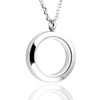 Zysta Jewellery Men's Women's Stainless Steel Smooth Floating Charms Sandblast