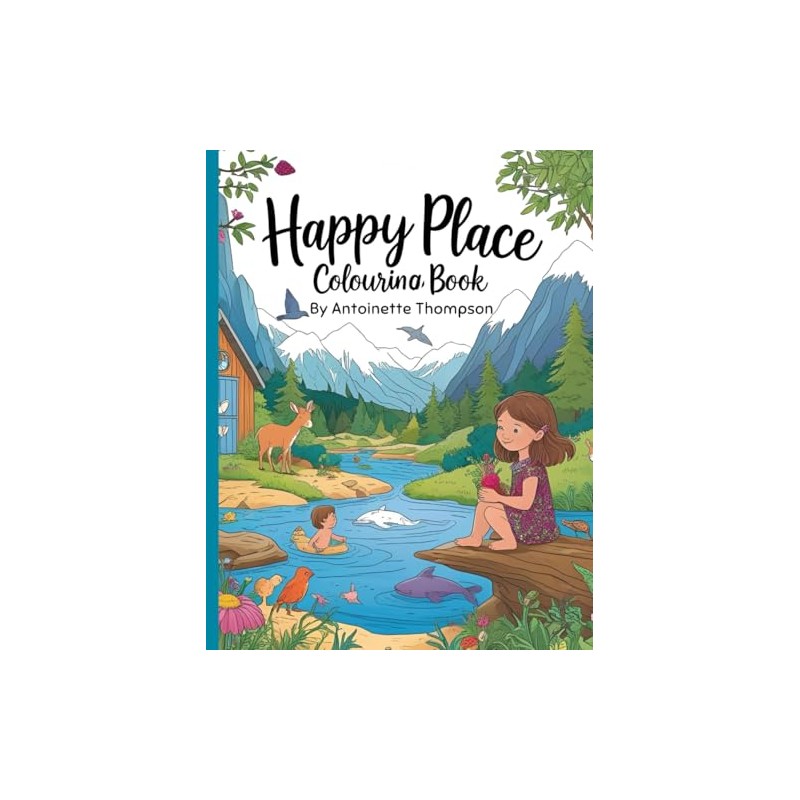Happy Place Colouring Book