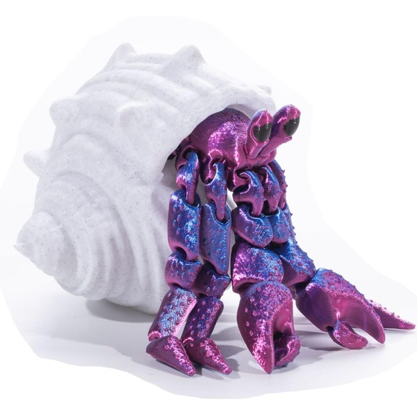 QINGMIAO 3D Printed Toys, 3D Printing Hermit Crab, Articulated Crab