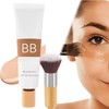 2Pcs BB Blur Tinted Moisturizer with Brush, BB Cream Tinted