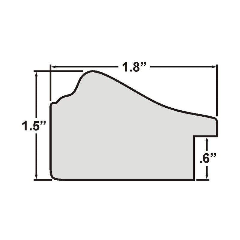 Craig Frames Fire & Ice, 11x14 Picture Frame, Silver