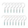 Hayodo 2 inches Ceiling Screw Hooks 15Pcs with Reusable Case