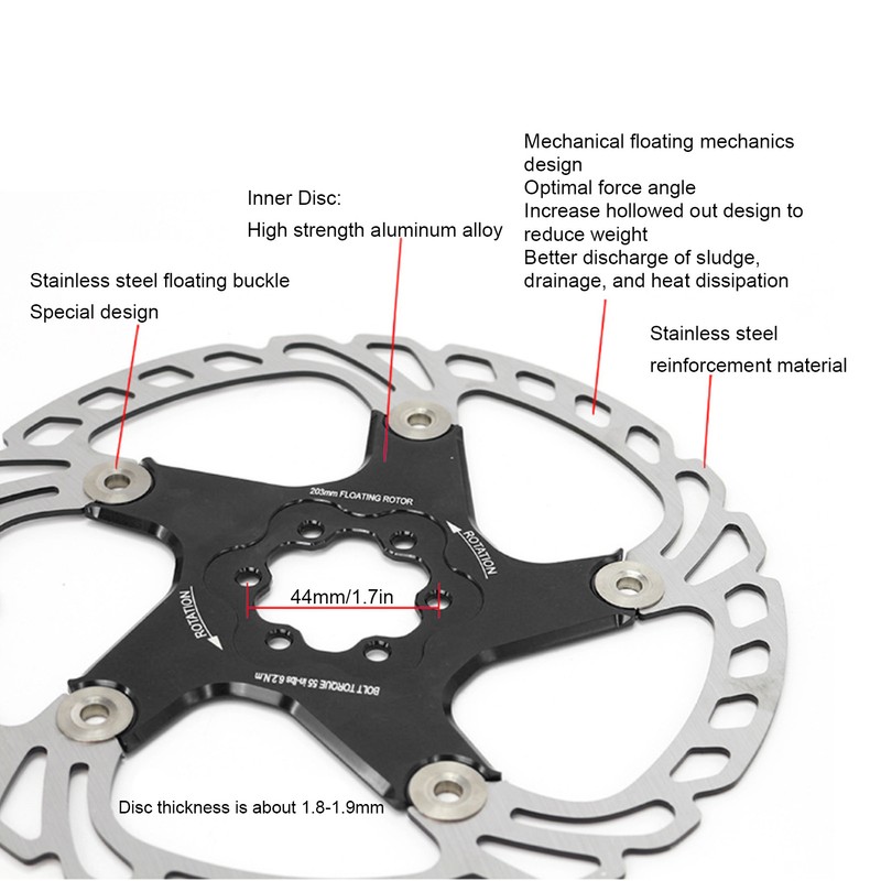 Bike Disc Brake Rotor Light Weight Heat Dissipation Mountain Road