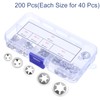 QUARKZMAN Pack of 200 Inner Tooth Star Discs Assortment M2