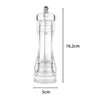 2pcs ZONADAH Transparent Pepper Mill 6 Inch Manual Salt Pepper