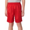 A4 Youth 10" Ultra Tight Knit Reversible Interlock Short, Scarlet