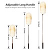 iHUFeather Lambs Wool Extendable Household Cleaning Duster 64" Wall Duster