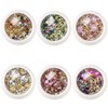 6 Case Mixed Rhinestone Set, Prion, Colorful Parts, Aurora Nail