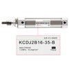 Heschen Slim Air Cylinder, Pneumatic Cylinder CDJ2B 16-35, M5 Port,