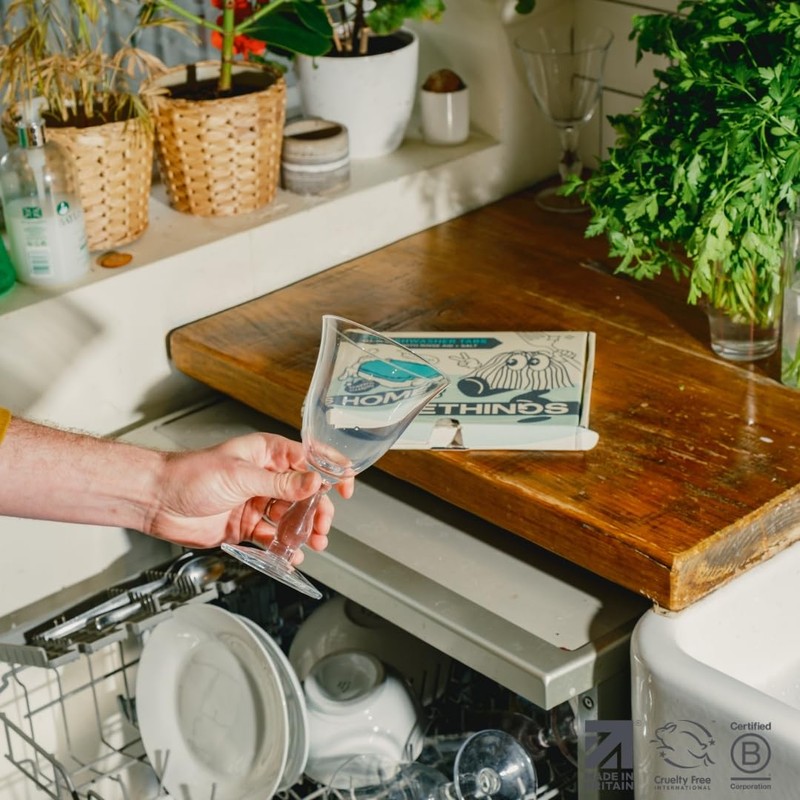Homethings, 40 Eco-Friendly Dishwasher Tablets, Eco 3-in-1 Dishwasher Tabs, Highly