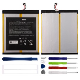 Duotipa Neu 6300mAh Ersatzakku 58-000187 Kompatibel mit HD10 7th Gen Tablet SL056ZE,2017 Release akku mit Reparatur Tools Kit