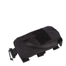 Atyhao Backpack Strap Pouch, Clip On Pouch Double Layers Waterproof Lining for Supplies for Cell Phone (Black)