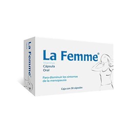 Femme Ayuda Reducir Síntomas Premenopausia Menopausia Forma Natural Bochornos Sudores Nocturnos Cambios Humor Poca Energía Más Caja Cápsulas Gelatina