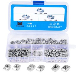 120pcs T Nut T Shape Nut T Groove Nuts M3 M4 M5 T Slot Nuts Hammer Head Tightening Nuts High Hardness Long Life