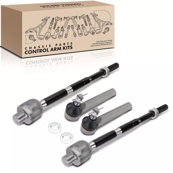 Unbranded 4Pcs Front Inner & Outer Tie Rod End for