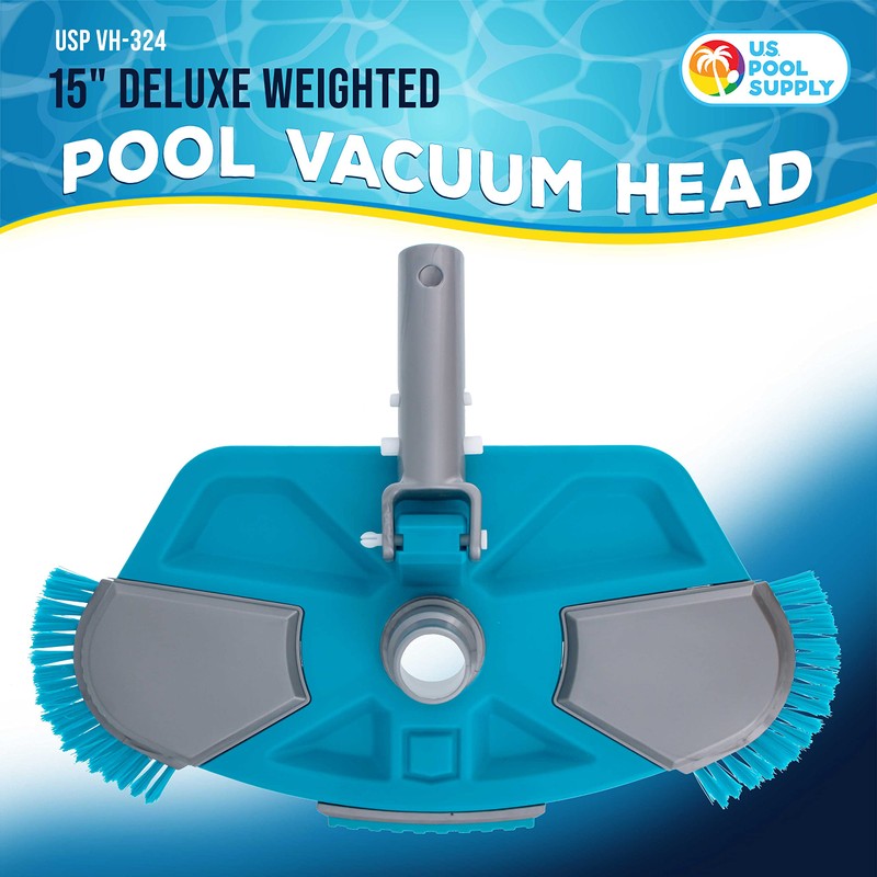 U.S. Pool Supply Deluxe Weighted Pool Vacuum Head with Side