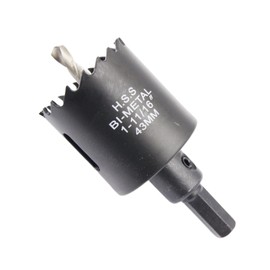 Hole Cutter 43mm LAIWEI Bi-Metal Hole Saw, HSS Circular Hole Saw Head, 1.8 mm Thick, Cutting Depth up to 38mm, Suitable for Wood, Plastic, plasterboard and Metal Round Pipe