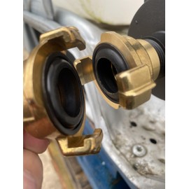 Professional Geka Type Brass Claw Hose connectors/Fittings,Male/Female bsp Thread (3/4" bsp Male) as Used by preofessional Gardeners,Landscapers and Nursery Workers