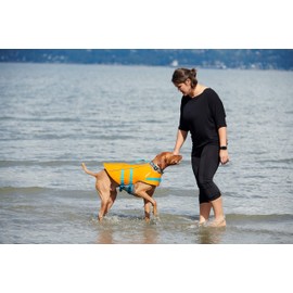 RC Pets Tidal Life Vest, Adjustable Dog Life Jacket, Orange/Teal, XX-Small
