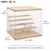 NONEMEY Clear Acrylic Display Case Stand with LED Light 2/3/4/5/6