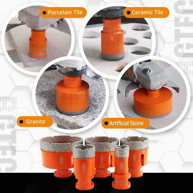 Dry Diamond Core Drill Bits,BGTEC 1pc 6" 150mm Diamond Hole
